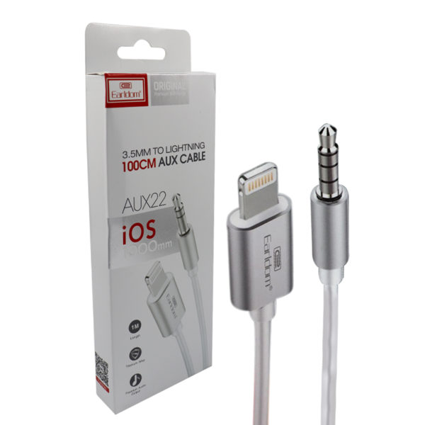 Earldom 3.5MM To Lightning Aux Cable-0