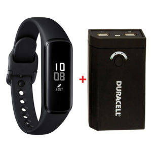SAMSUNG Galaxy Fit E BLACK WITH Duracell power bank 6600 Mah-0