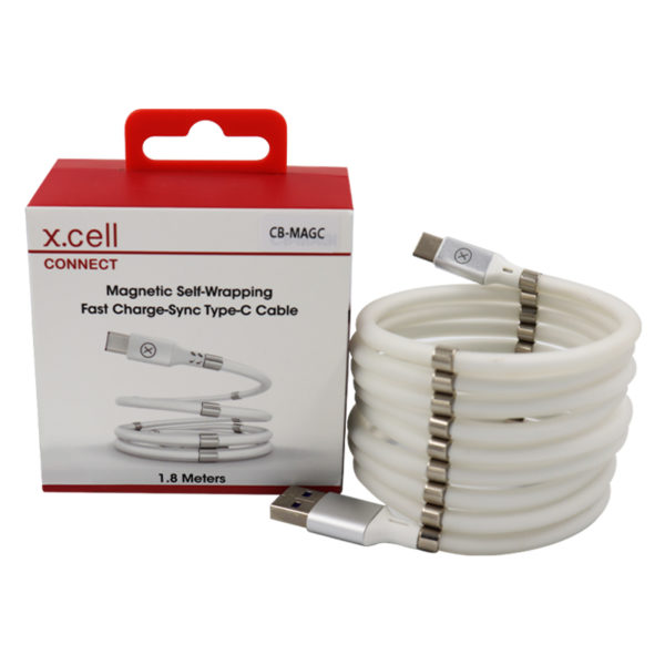 X Cell MAGNETIC SELF WRAPPING TYPE C USB CABLE-0