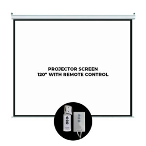 Projector Screen 120" With Remote Control-0