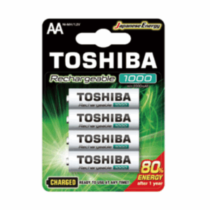 Toshiba 4Xaa 1.2V 1000Mah Rechargeable Battery