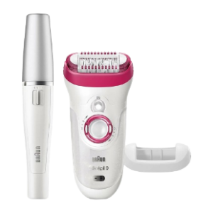 Braun Wet&Dry Cordless Epilator Silk-epil 9 9-538 + Face Epilator