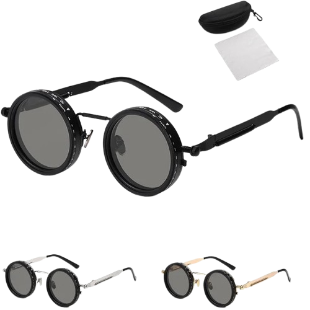 Cleo MA Black Eagle Shiftable Darkness Sunglasses